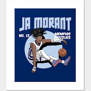 Ja Morant Comic Style Posters and Art